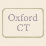Oxford CT sign in calming watercolor tones. ChatGPT generated fro Mind Body Well Therapy Pllc