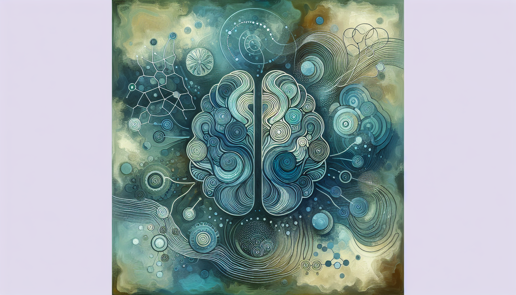 Colorful AI Abstract of Brain 1