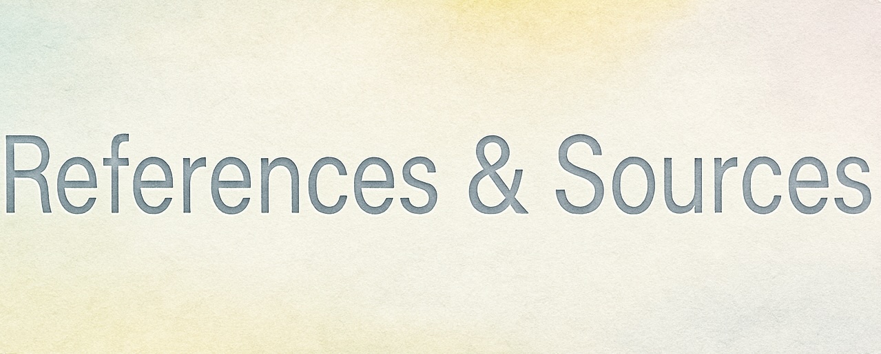 References & Sources banner in calming watercolor tones reflecting Mind Body Well Therapy’s brand.