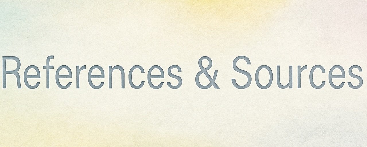 References & Sources banner in calming watercolor tones reflecting Mind Body Well Therapy’s brand.